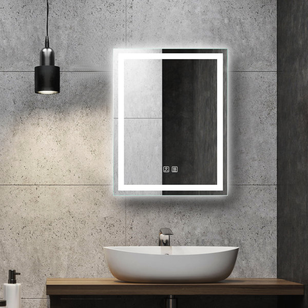 bathroom lighted vanity mirror